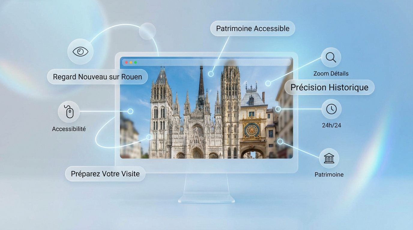 Visite virtuelle 360 du patrimoine historique de Rouen