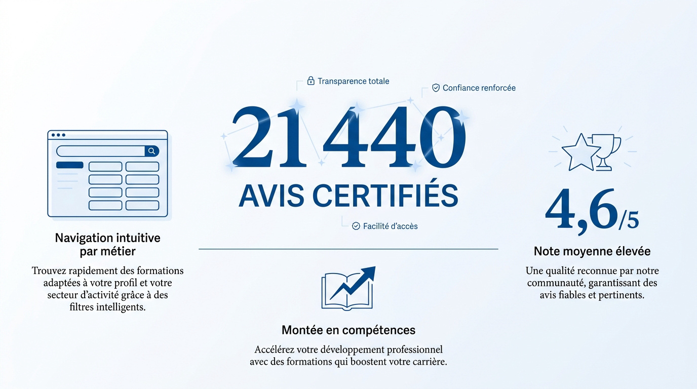 Statistiques des avis certifiés et note moyenne sur Campus Immo2