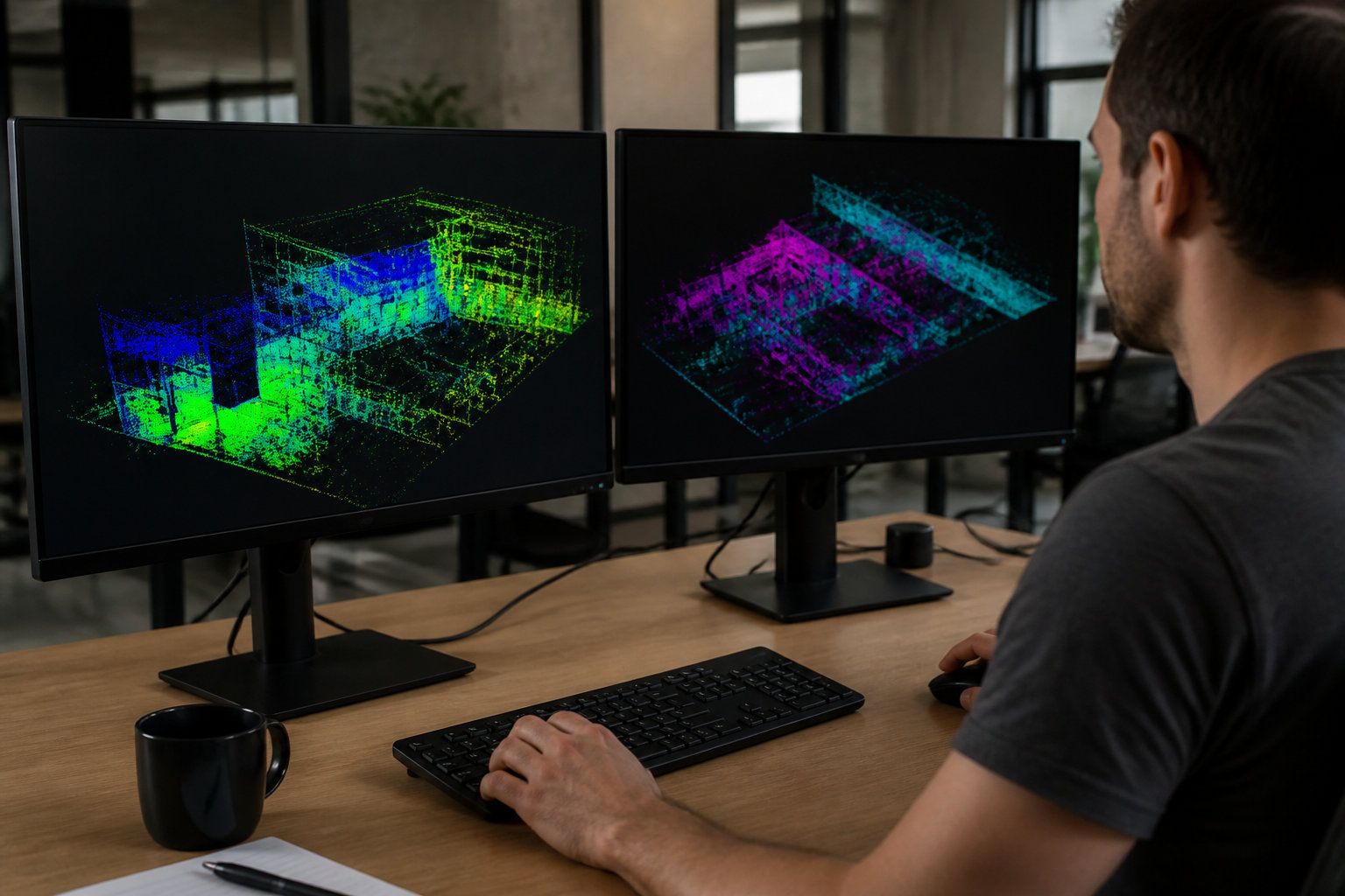 Traitement technique et alignement des nuages de points