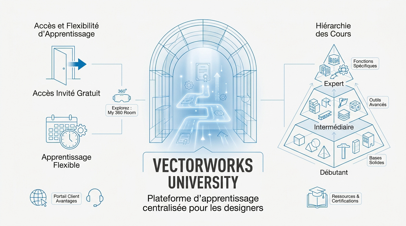 Interface de formation Vectorworks University