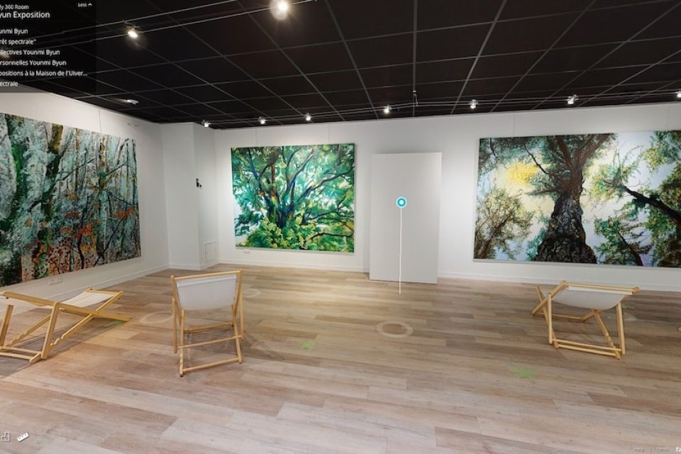 Visite virtuelle en Normandie d'une galerie d'art